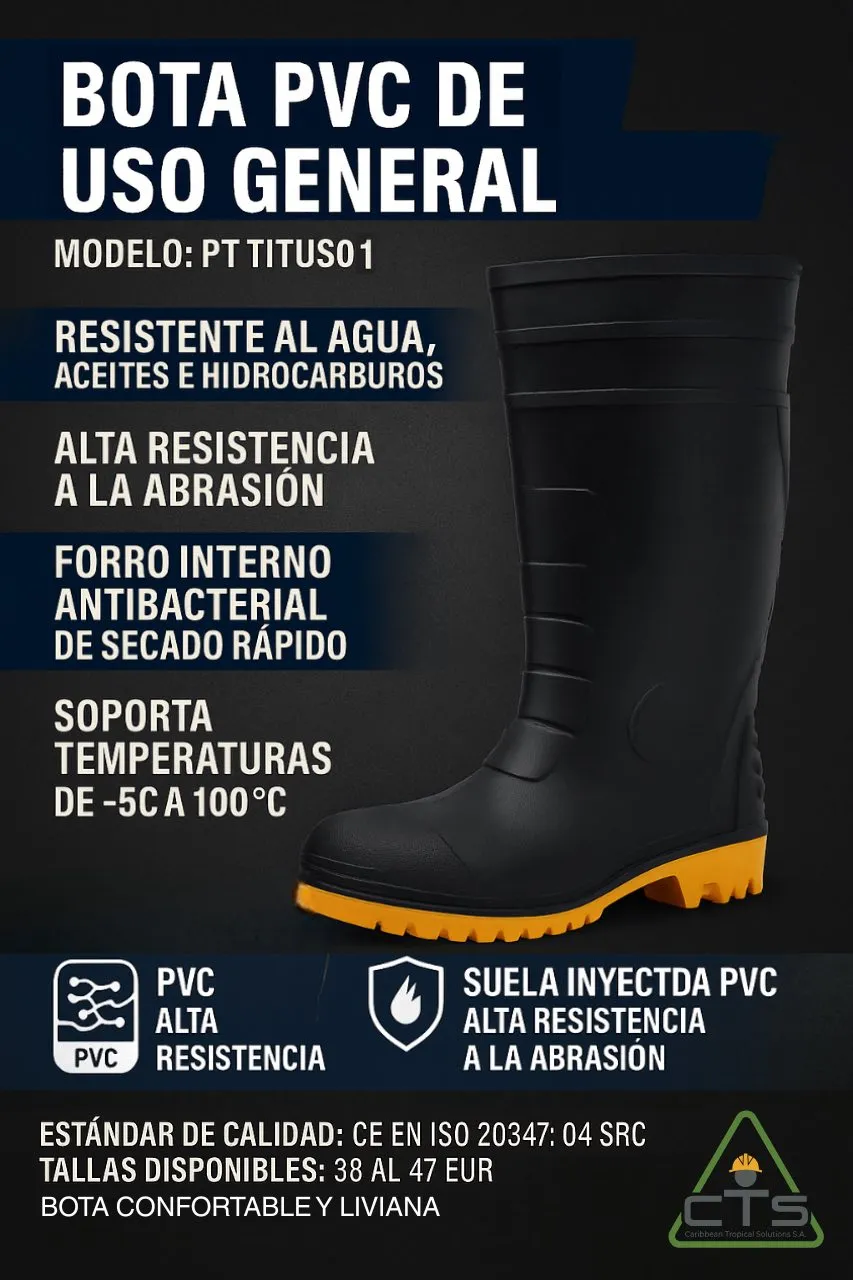 Bota industrial resistente a químicos Carpi