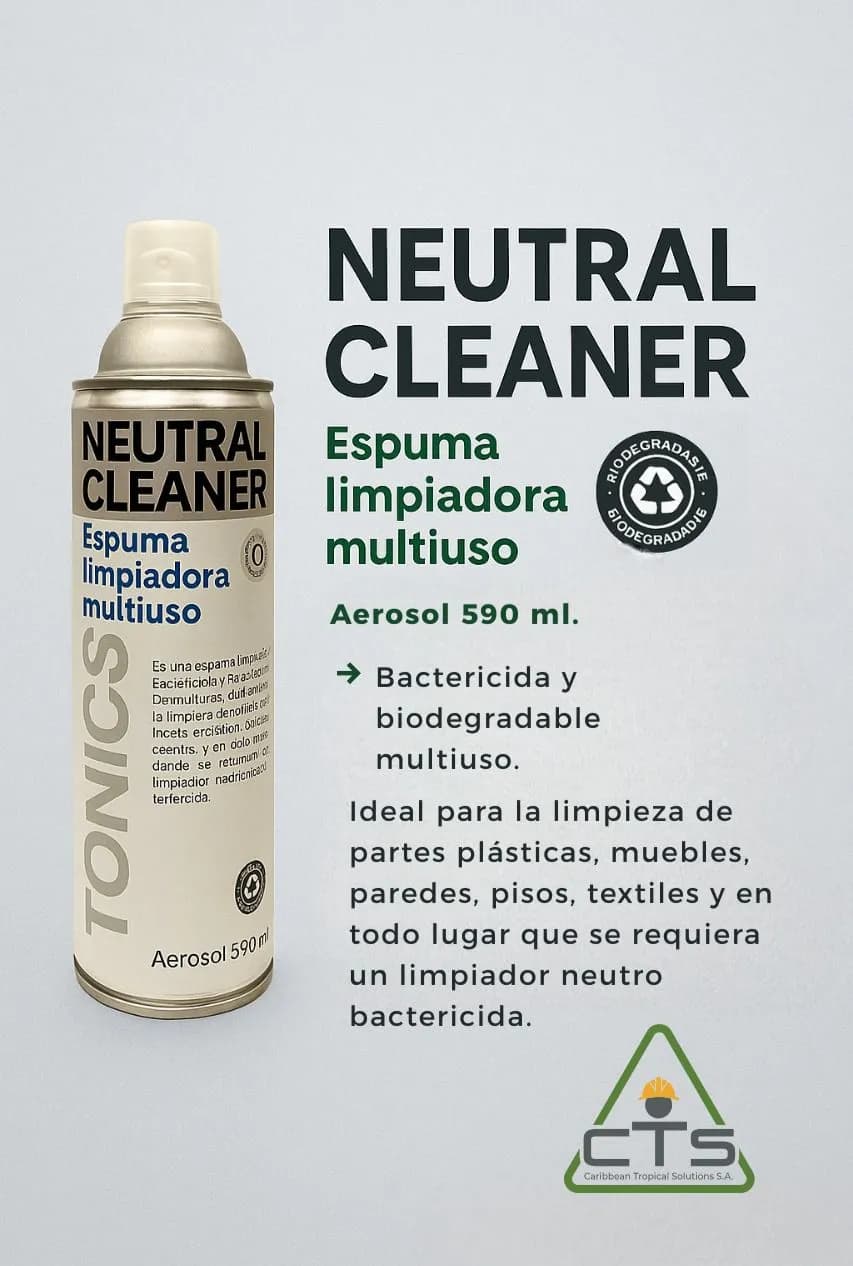 Espuma limpiadora multiuso Neutral Cleaner IONICS biodegradable