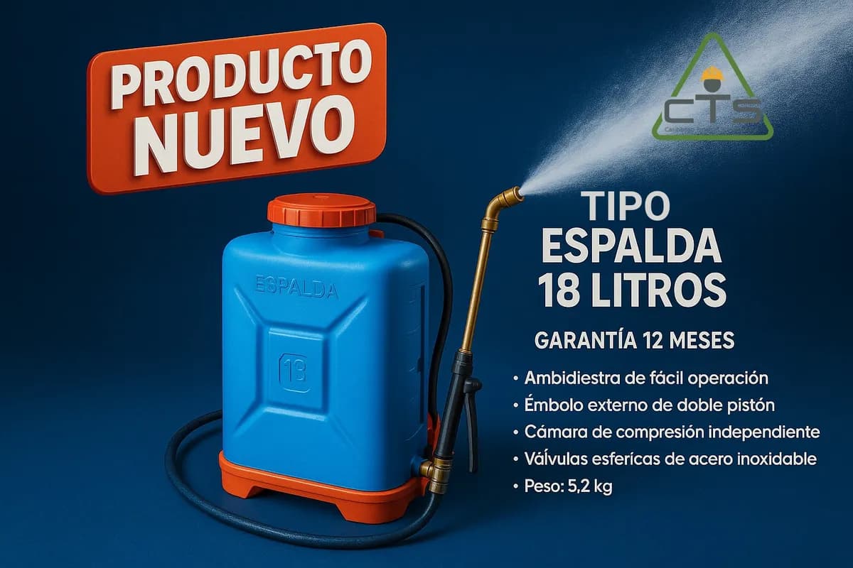Bomba fumigadora tipo espalda de 18 litros profesional