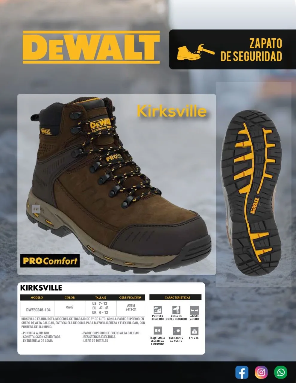 Zapato de seguridad DeWalt serie profesional