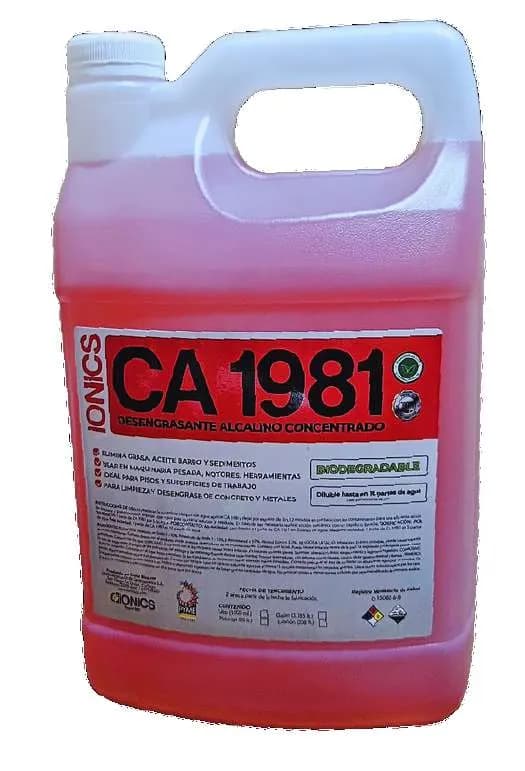 Desengrasantes IONICS CA 1981, D402, Flash Cleaner, Power Degreaser, IonicSol y Sanitizing - imagen 1